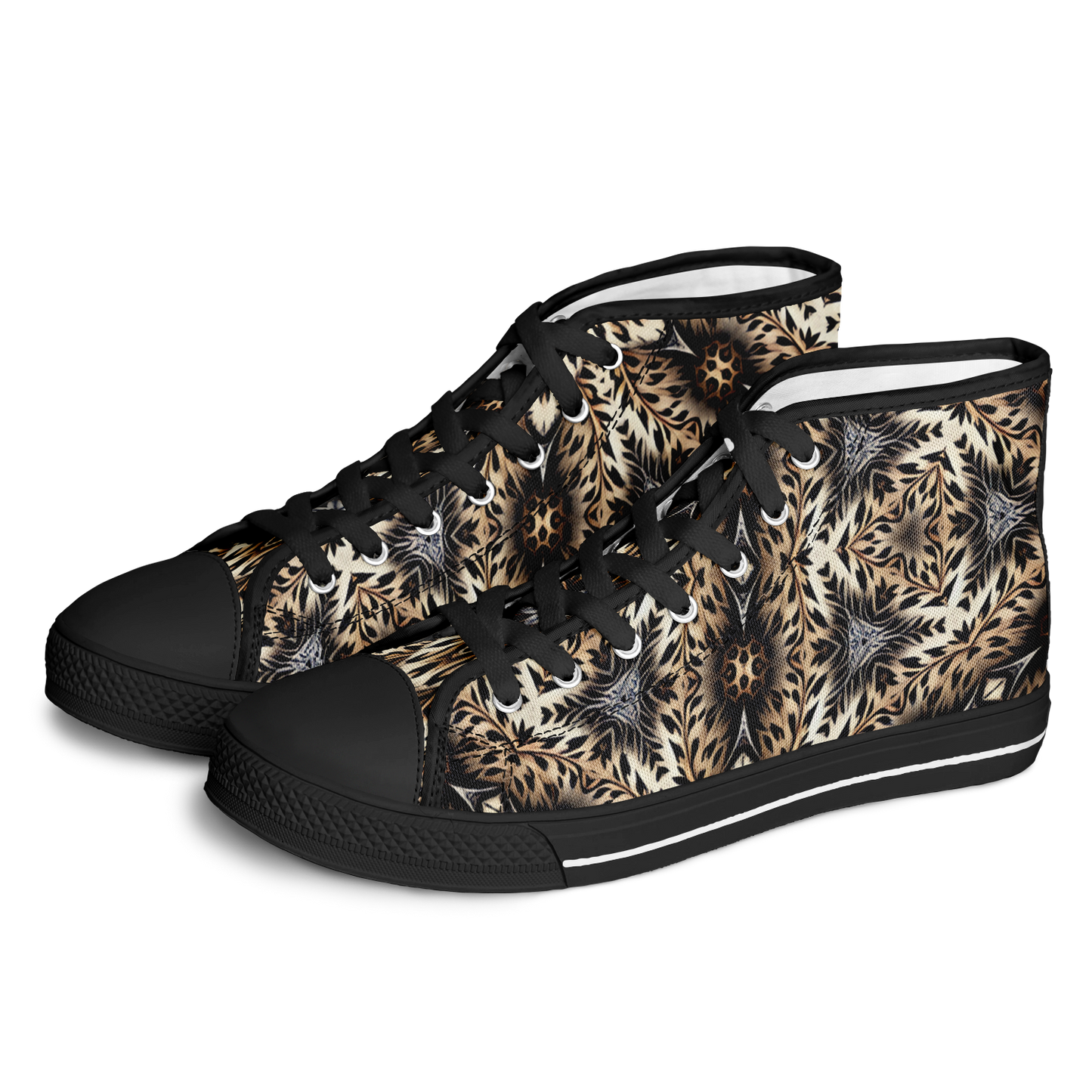 Men's Leopard Kaleidoscope Pattern All-Over Print Urban Peak High Top Shoes