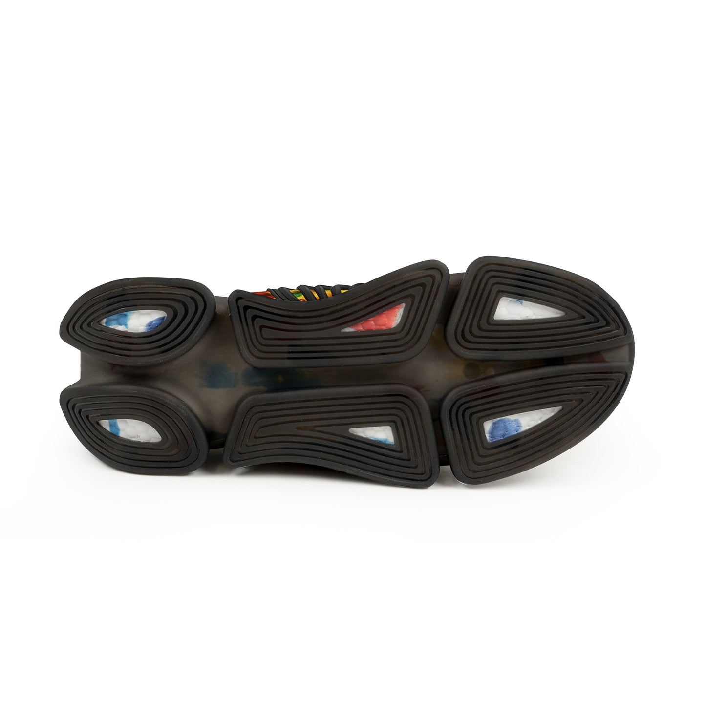 Men's Mesh Vibrant Autumn Kaleidoscope Athletic Sneakers