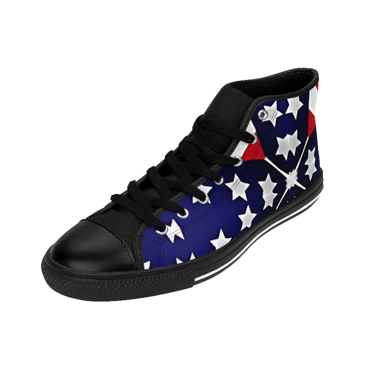 Women's Patriotic Star Flag High Top Sneakers