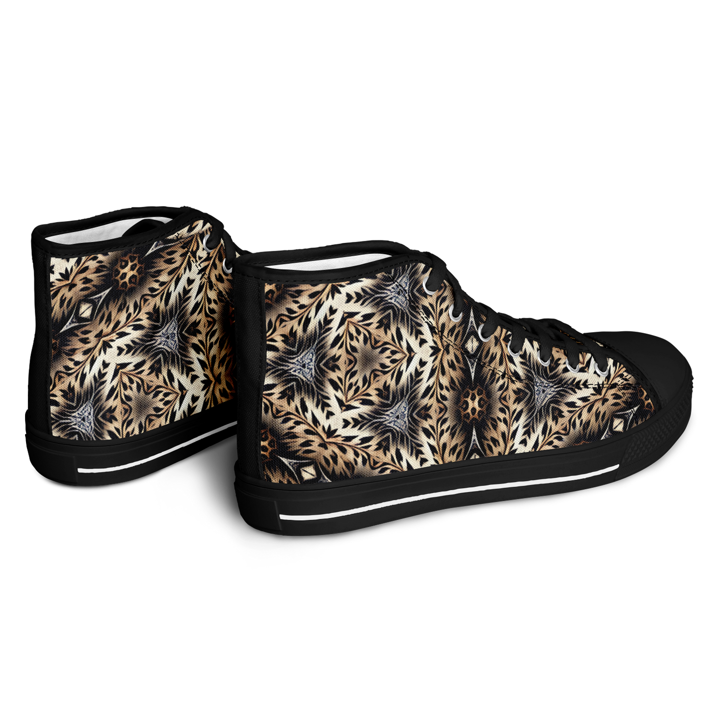 Women's Leopard Kaleidoscope Pattern All-Over Print Urban Peak High Top Shoes