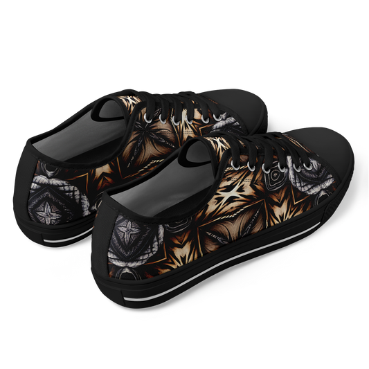 Women's Neutral Geometric Floral Pattern Design All Over print Urban Peak Low Shoes
