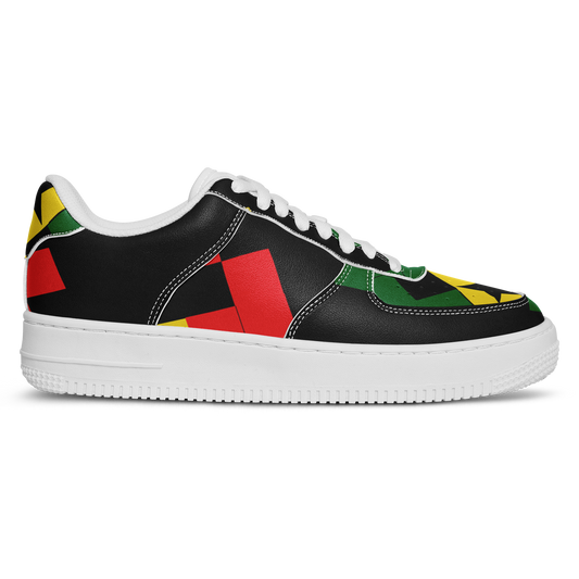 Men's Red Yellow Green and Black Stars Core Low Shoes
