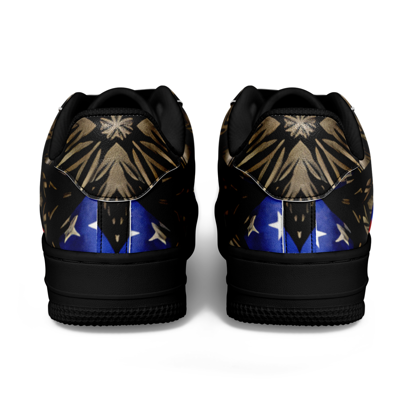 Women's Patriotic Kaleidoscope Pattern All-Over Print Core Low Shoes