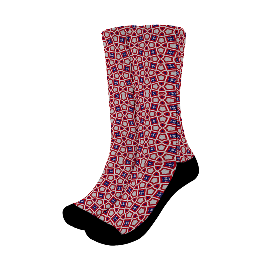 Men's Custom Unisex Polyester Thin Socks