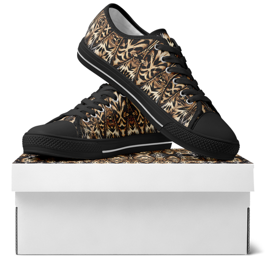 Women's Leopard Geometric Pattern Design All-Over Print Urban Peak Low Shoes