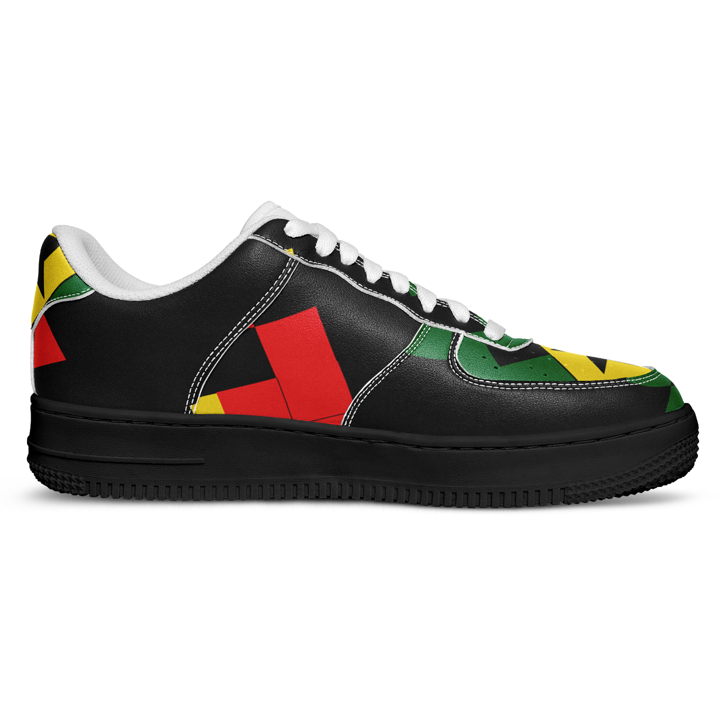 Men's Red Yellow Green and Black Stars Core Low Shoes