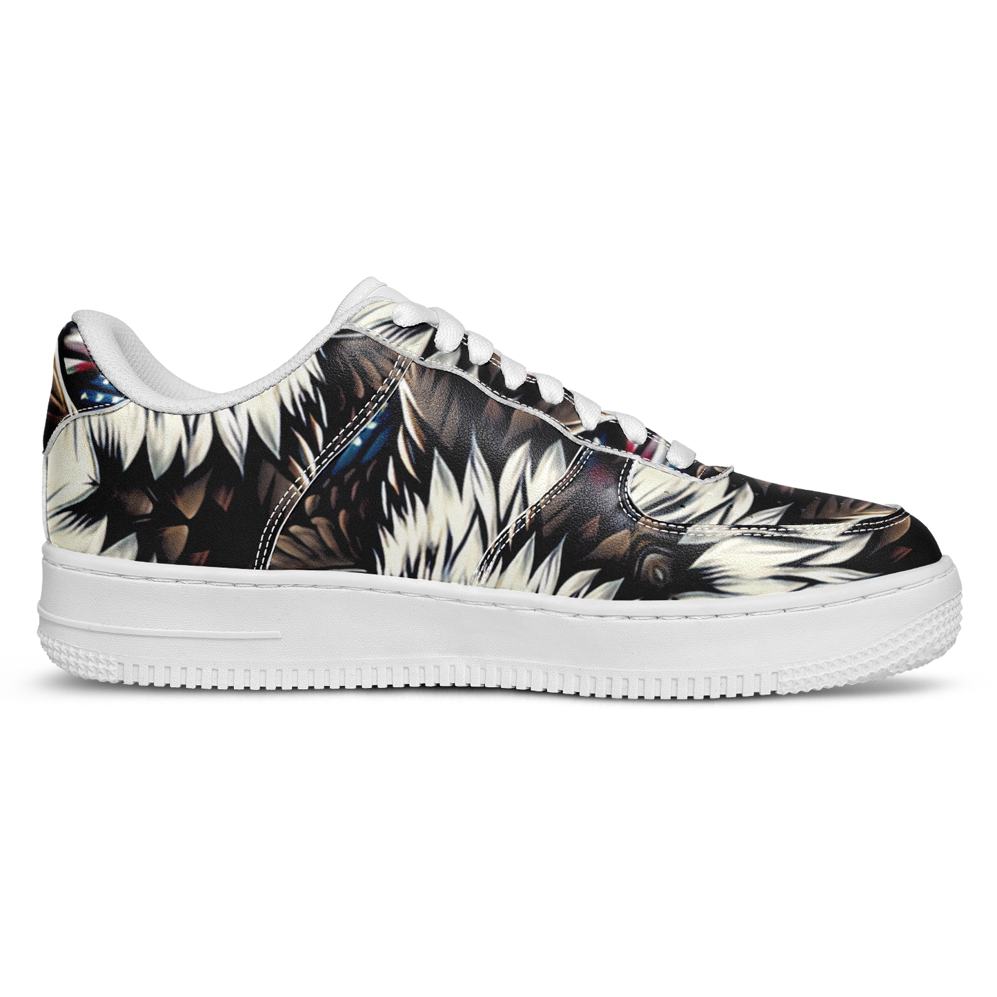 Men's Patriotic Stars & Stripes Pattern All Over Print Core Low Shoes