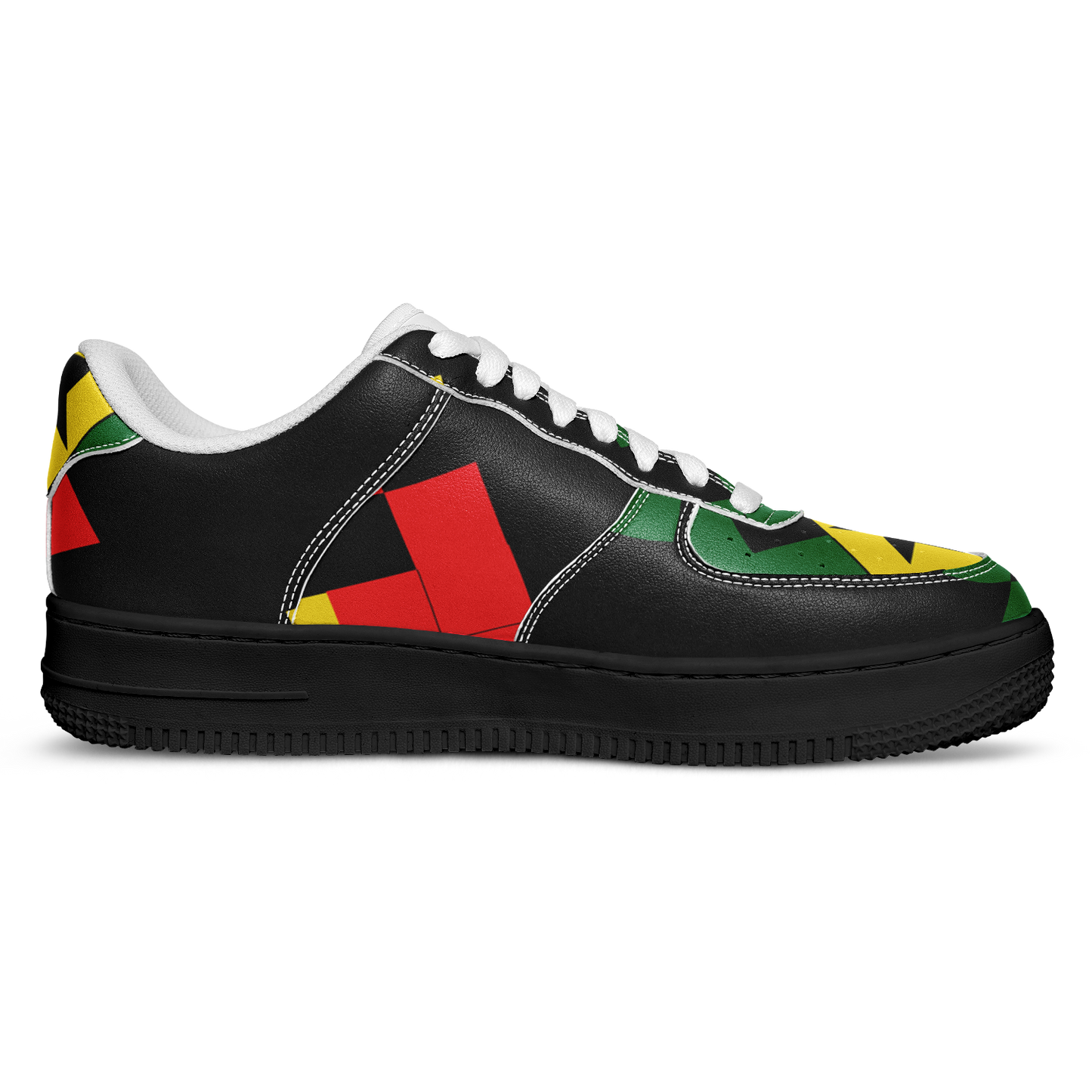 Women's Red Yellow Green and Black Stars Core Low Shoes
