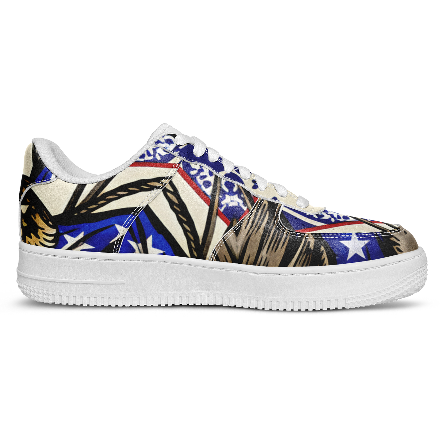 Men's Kaleidoscope Star Pattern All-Over Print Core Low Shoes