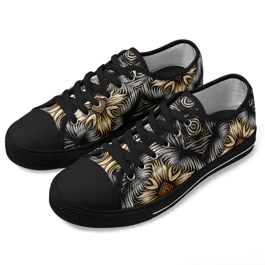 Women's Neutral Geometric Floral Pattern Design All Over print Urban Peak Low Shoes