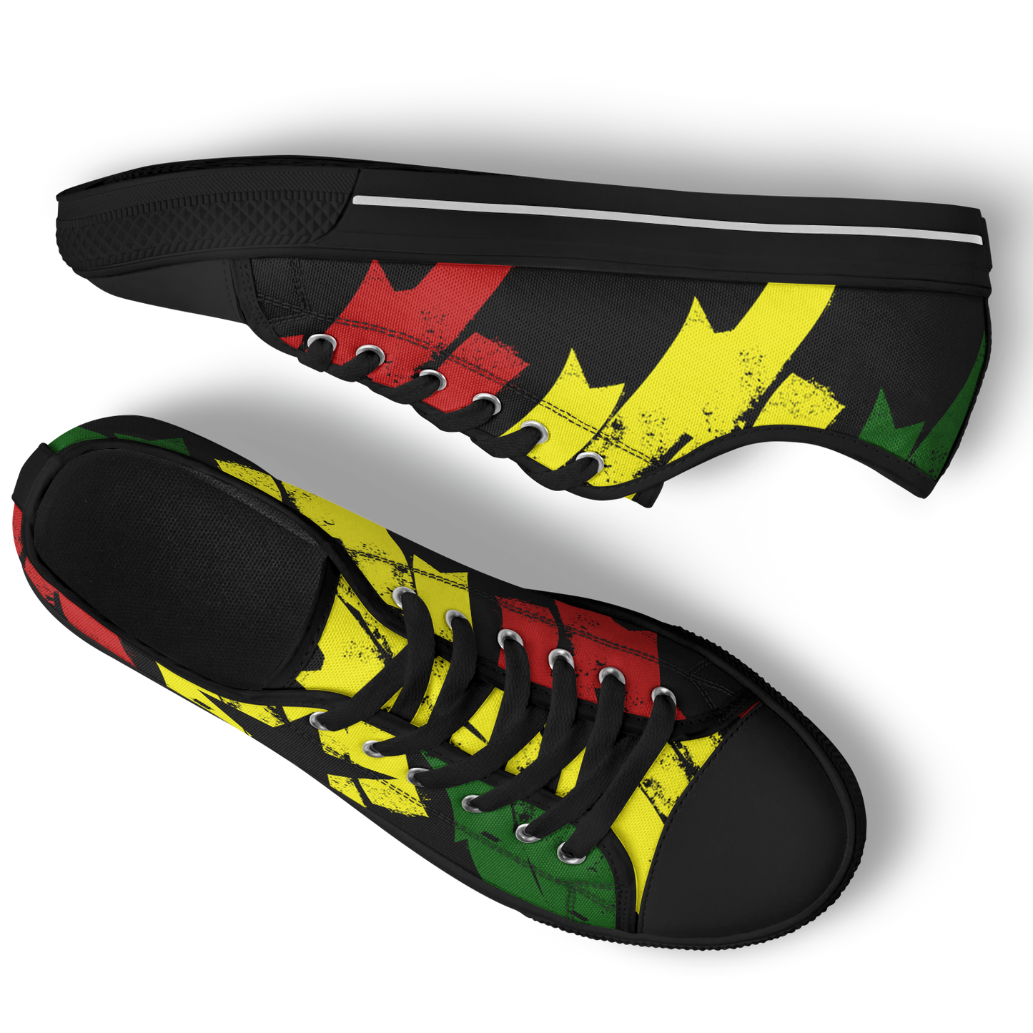 Men's Red Yellow Green and Black Stars Urban Peak Low Shoes