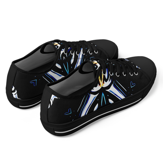 Men's Geometric Neon Kaleidoscope Pattern Design All Over Print Urban Peak Low Shoes