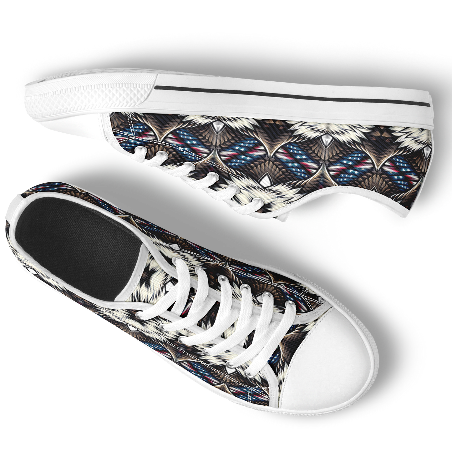 Men's Bold Geometric Pattern All-Over Print Urban Peak Low Shoes