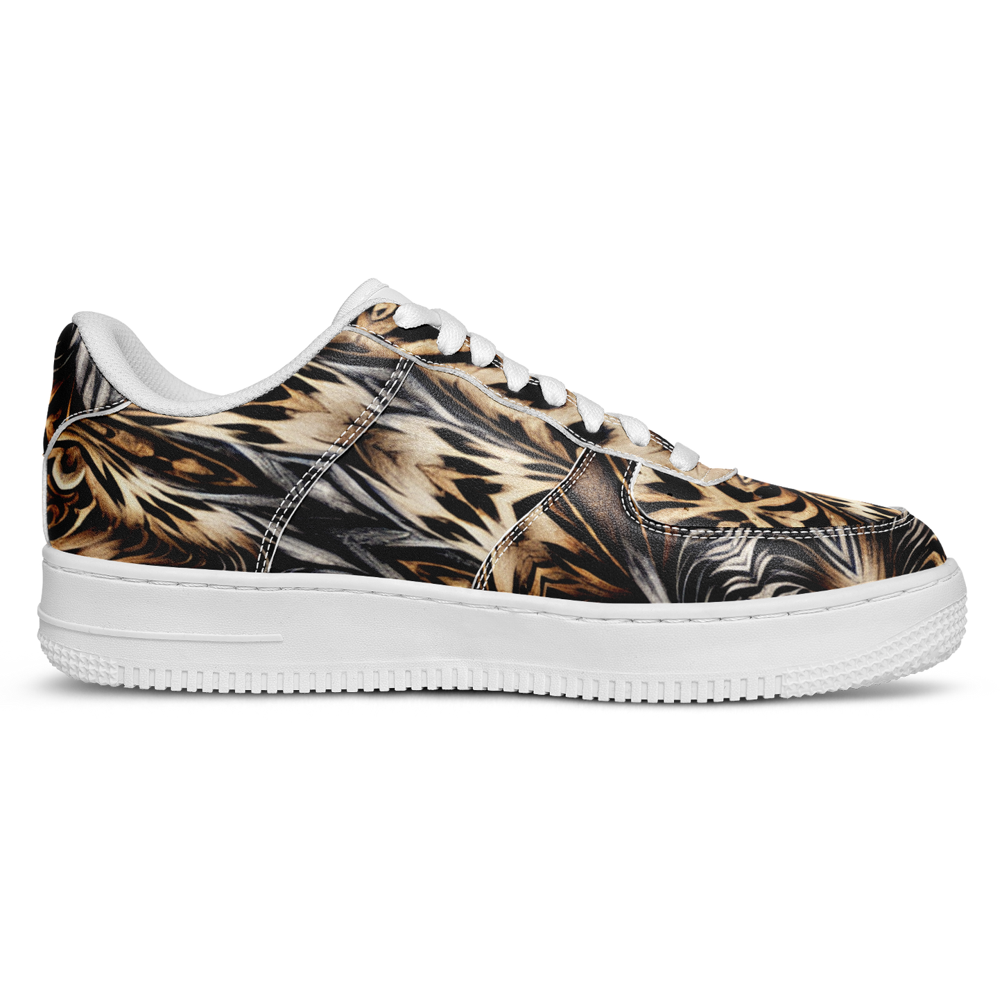 Women's Leopard Trendy Geometric Pattern All-Over Print Core Low Shoes