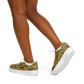 Women's Vibrant African Kente Geometric Pattern All-Over Print Core Low Shoes