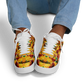 Men's Vibrant Red Yellow & Green African Kente Geometric Pattern All-Over Print Core Low Shoes