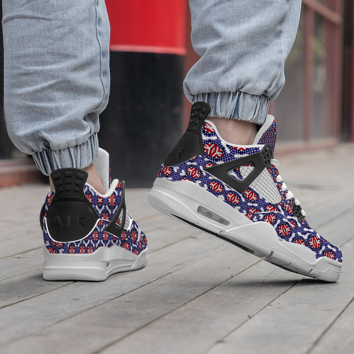 Men's (White) Custom  Casual Fashion Sneakers