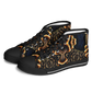 Men's Geometric Gold & Black Pattern Urban Peak High Top Shoes