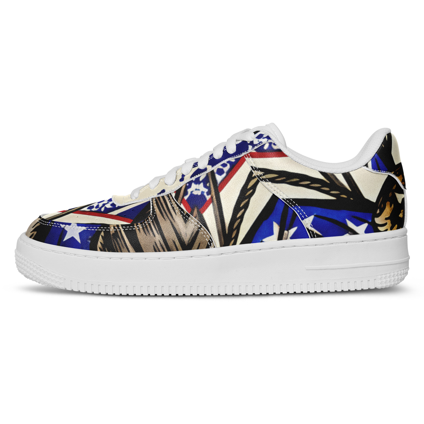Men's Kaleidoscope Star Pattern All-Over Print Core Low Shoes