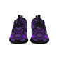 Women's Purple Gothic Mandala Pattern Pull Loop Sneakers