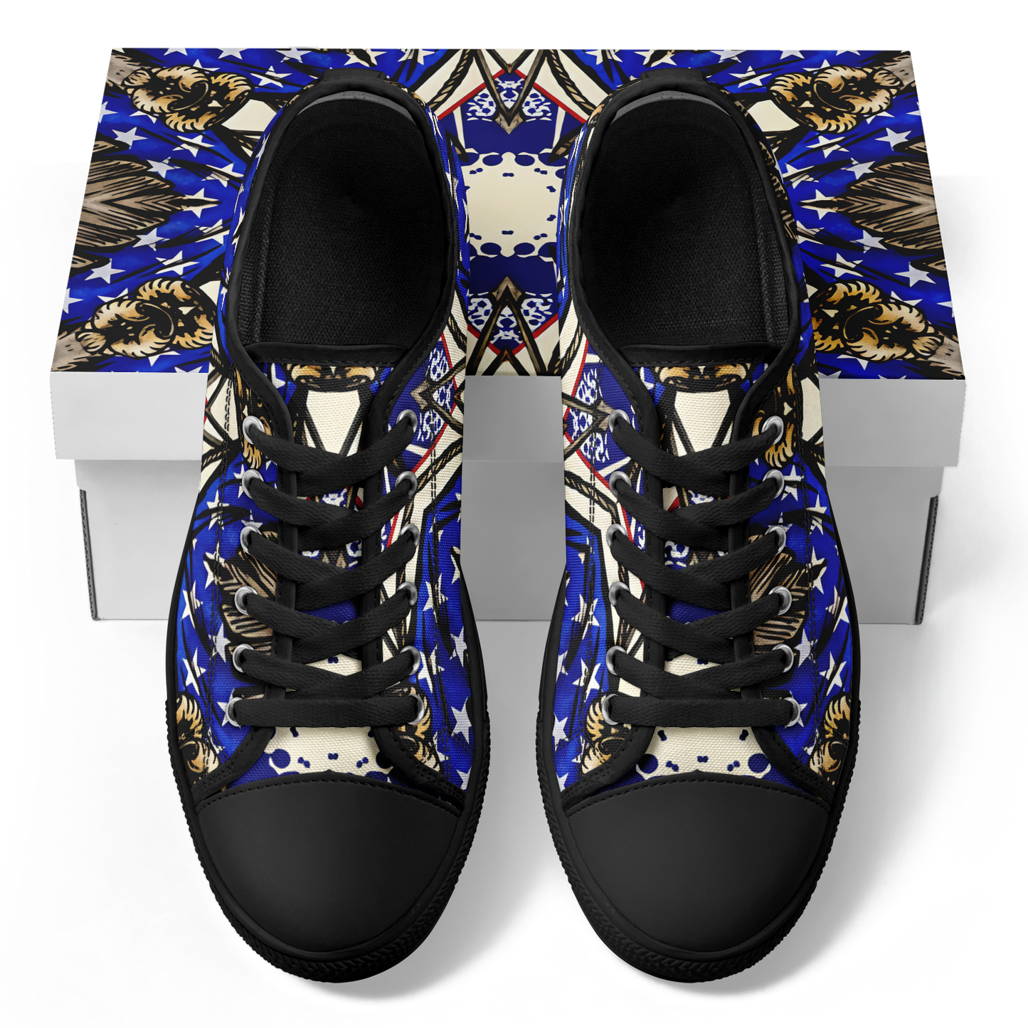 Women's Kaleidoscope Star Pattern All-Over Print Urban Peak Low Shoes