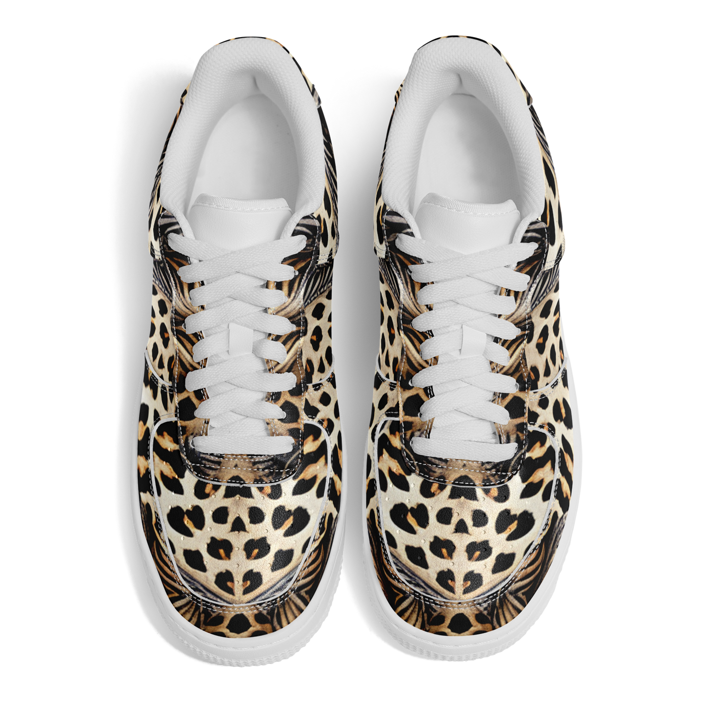 Men's Kaleidoscope Leopard Pattern All-Over Print Core Low Shoes