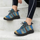 Women's Retro Radiant Waving Pattern All-Over Print Twisted Sole Sneakers