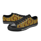 Men's Vibrant African Kente Geometric Pattern Low Top Canvas Shoes