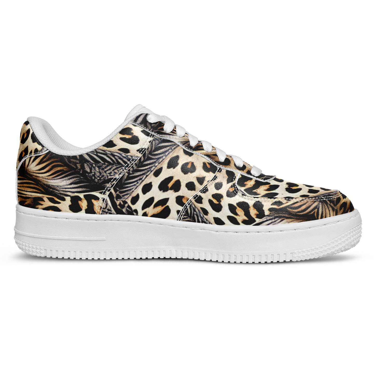 Men's Kaleidoscope Leopard Pattern All-Over Print Core Low Shoes