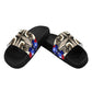 Women's Patriotic Star Kaleidoscope Pattern All-Over Print Slide Sandals