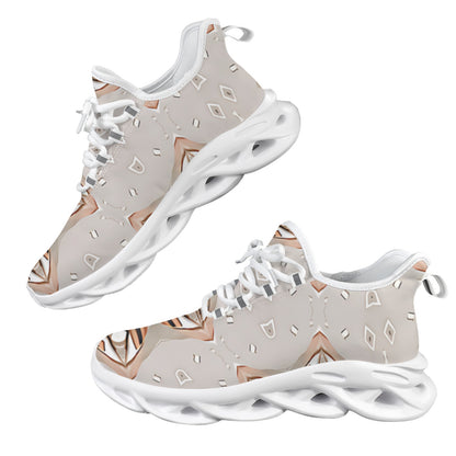 Women's Neutral Boho Graphic Pattern All-Over Print Twisted Sole Sneakers