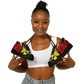 Women's Red Yellow Green and Black Stars Pattern All Over Print Urban Peak High Top Shoes