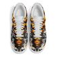 Men's Golden & White Kaleidoscope Pattern All-Over Print Core Low Shoes