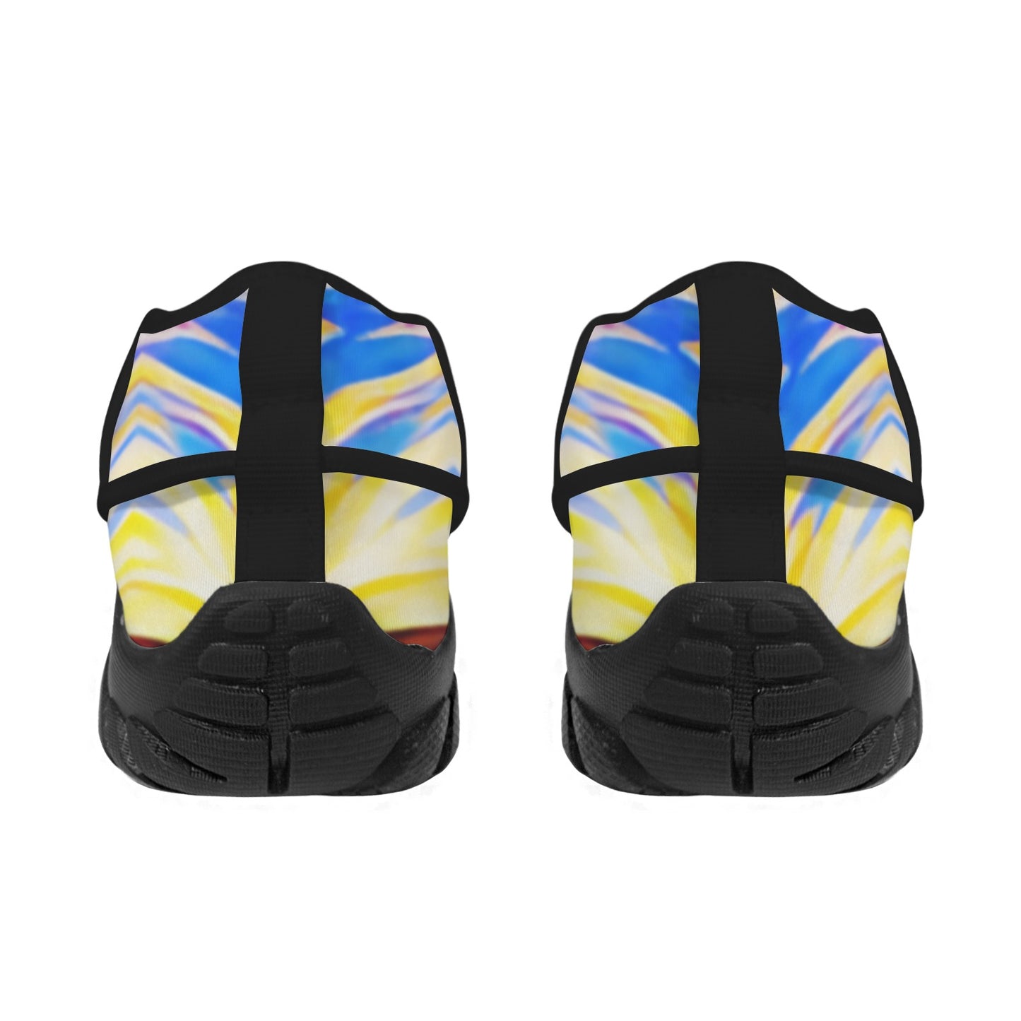 Men's Abstract Sunburst Pattern All Over print Outdoor Training Shoes