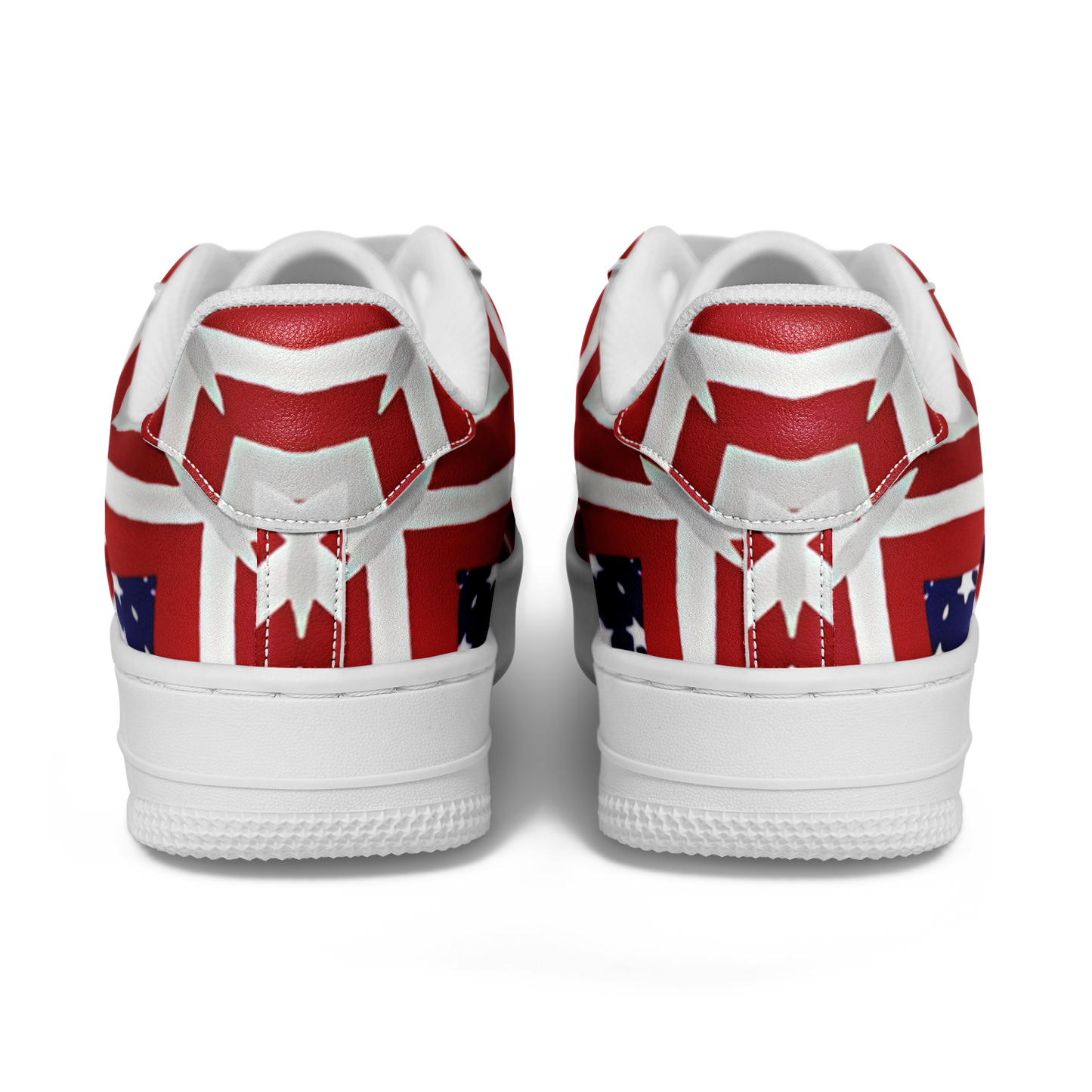 Women's Red Geometric Kaleidoscope Core Low Shoes
