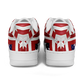 Women's Red Geometric Kaleidoscope Core Low Shoes