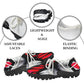 Men's Abstract Red, White & Black Pattern All-Over Print Outdoor Training Shoes