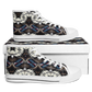 Men's  Patriotic Stars & Stripes Pattern All Over Print Urban Peak High Top Shoes