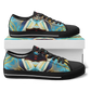 Men's Abstract Teal & Gold Pattern All Over Print Urban Peak Low Shoes