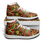 Men's Bold Tribal Kaleidoscope Motion High Top Shoes