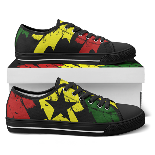 Men's Red Yellow Green and Black Stars Urban Peak Low Shoes