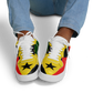 Men's Red Yellow Green and Black Stars Pattern All Over Print Urban Peak High Top Shoes