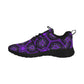 Women's Purple Gothic Mandala Pattern Pull Loop Sneakers