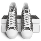 Women's Black Geometric Pattern Urban Peak High Top Shoes