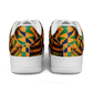 Men's Vibrant African Kente Geometric Pattern All-Over Print Core Low Shoes