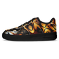 Women's Golden & Black Kaleidoscope Pattern All-Over Print Core Low Shoes