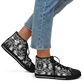 Women’s Black Intricate Silver Chain Tattoo Pattern High Urban Peak High Top Shoes