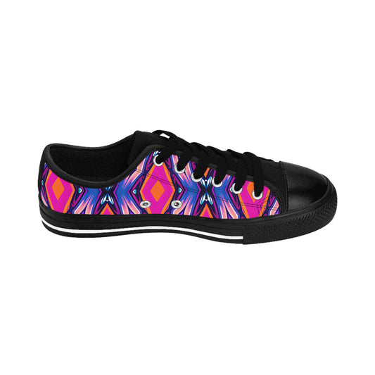 Women's Red Floral Kaleidoscope Comfortable fit Sneakers