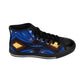 Men's Blue Geometric Kaleidoscope pattern Design High-Top Sneakers
