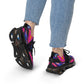 Women's Mesh Vibrant Abstract Neon Athletic Sneakers